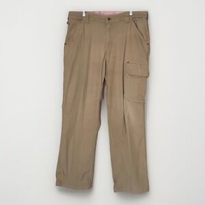 Duluth Trading Co CoolMax Flex Firehose Cargo Work Pants Tan 40x32 Utility